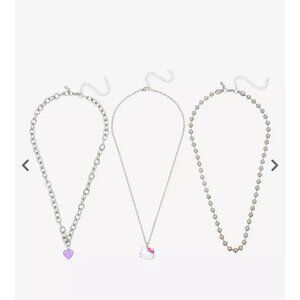 Hot Topic Hello Kitty Chain Necklace Set